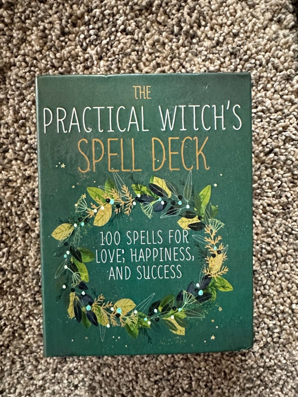 The Practical Witch's Spell Deck - Green Wreath Card Set